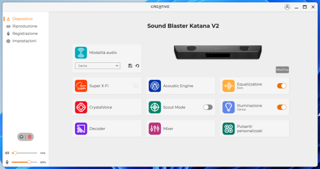 Recensione Sound Blaster Katana V2 51