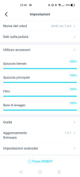 Confronto Yeedi Vac 2 Pro - Roborock S7 137
