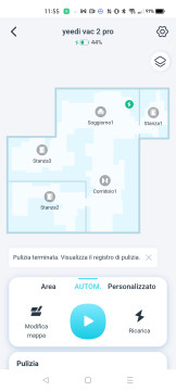 Confronto Yeedi Vac 2 Pro - Roborock S7 116