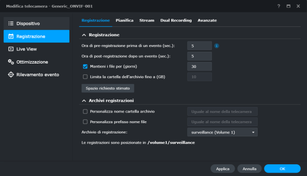 Recensione Synology Surveillance Station 9 27