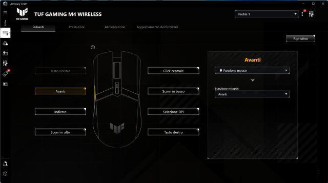 Recensione mouse Asus TUF GAMING M4 Wireless 22