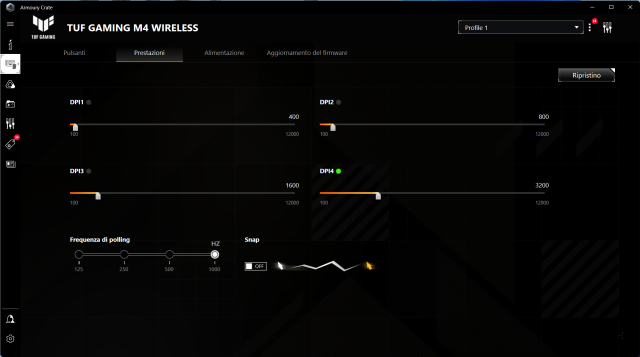 Recensione mouse Asus TUF GAMING M4 Wireless 23