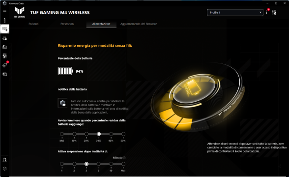 Recensione mouse Asus TUF GAMING M4 Wireless 24