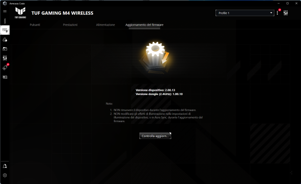 Recensione mouse Asus TUF GAMING M4 Wireless 25