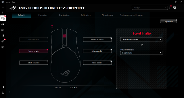 Recensione ROG Gladius III Wireless AimPoint 48