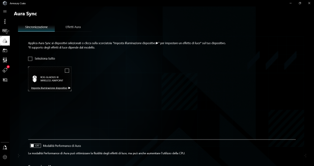 Recensione ROG Gladius III Wireless AimPoint 68