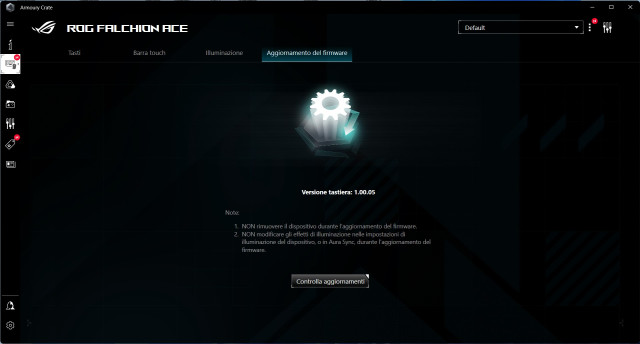 Recensione ROG Falchion ACE 50