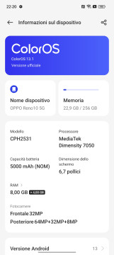 Recensione OPPO Reno10 91