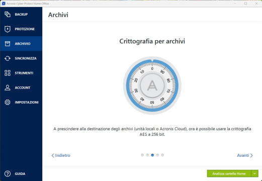 Recensione Acronis Cyber Protect Home Office 36