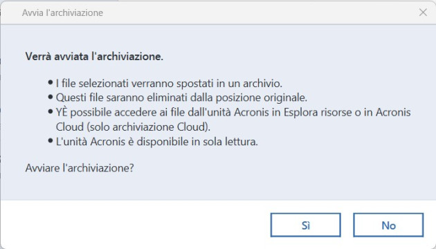 Recensione Acronis Cyber Protect Home Office 40