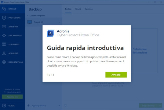 Recensione Acronis Cyber Protect Home Office 10