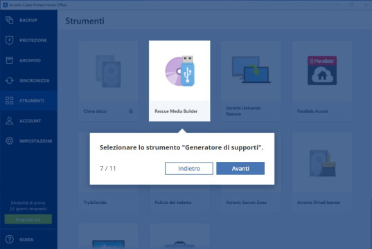 Recensione Acronis Cyber Protect Home Office 18